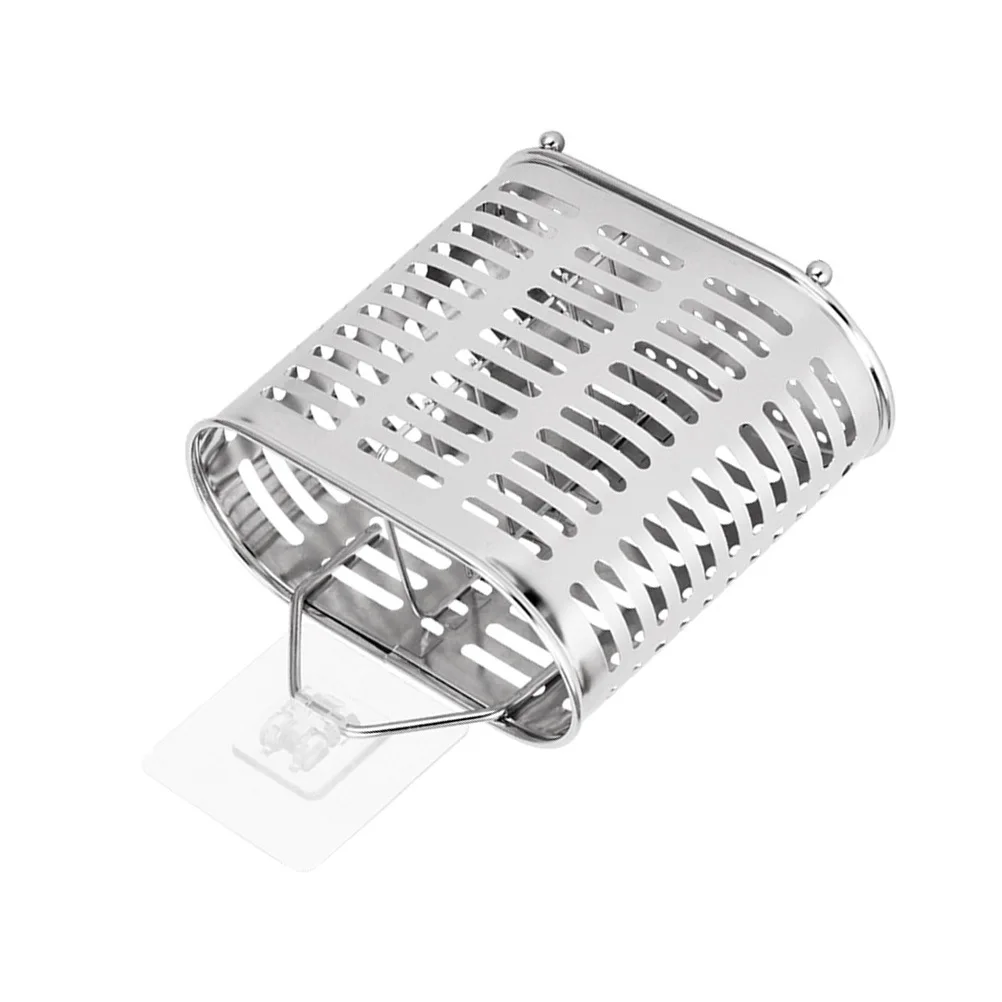 

304 Stainless Steel Chopstick Holder Flatware Organizer Hollow Design Drain Rack Kitchen Utensil Storage Holder Sleek