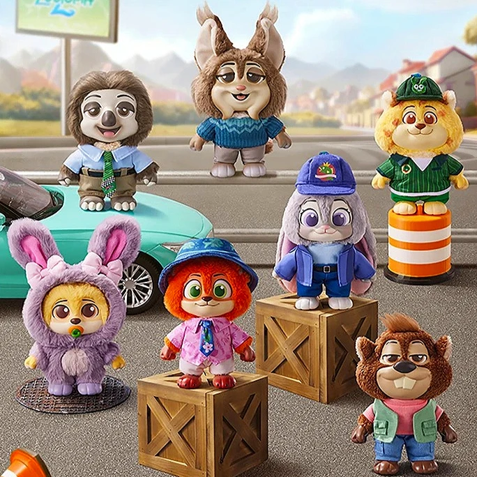 

Zootopia V2 Daily Life Urban Residents Plush Doll Series Blind Box Mystery Kawaii Toy Exquisite Pendant Bag Decor Surprise Gifts