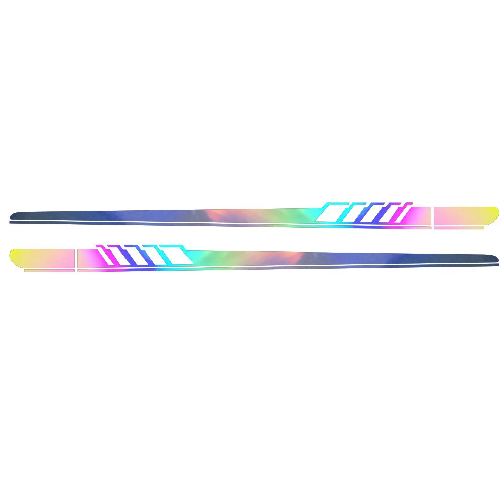 2Pcs Car Stickers Stripe Side Door Vinyl Film Racing Sports Stickers Universal Car Decoration Accessories