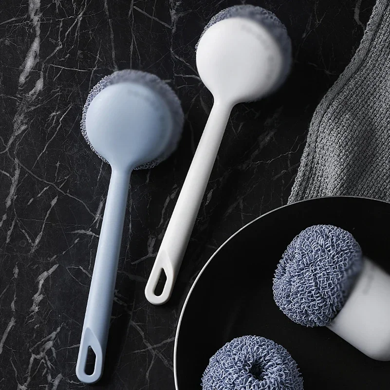 New Design Dishwashing Brushes Nordic Cleaning Brushes Dish Bowl Washing Scrubber Kitchen Washing Tool Long Handle Cleaner