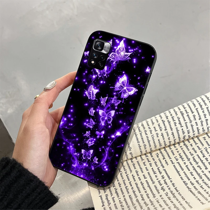 

Pink Butterfly Carcasa Funda Phone Case For Xiaomi Redmi note 14 Pro 14 13 12 11 10 Pro 14S 12S 11S Redmi 14C 13C 10