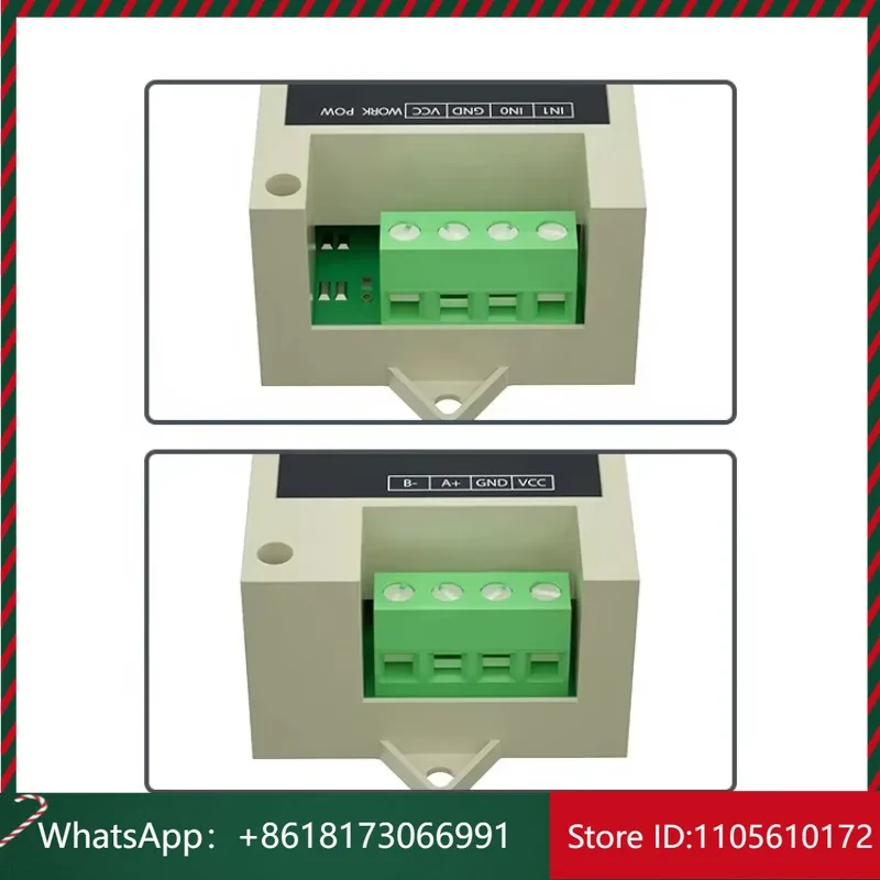 Modbus Relay Digital Input Signal Acquisition 2 channels Analog to rs485 Converter