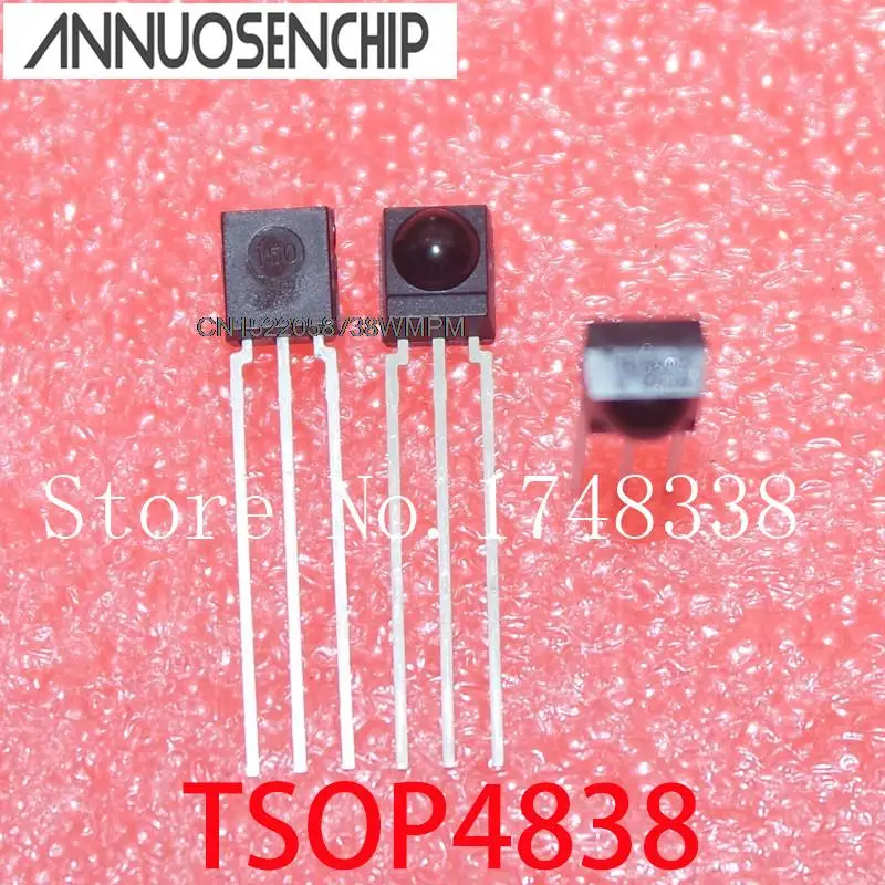 50PCS New and Original P4838 TSOP 4838 DIP-3 Receiver Module 38 kHz TSOP4838