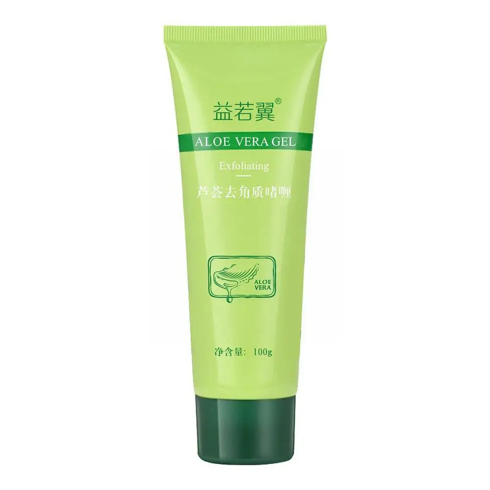 Aloe Vera Scrub esfoliante Gel detergente delicato sfregamento massaggio corpo tesoro fango crema esfoliante 100g Q1C5