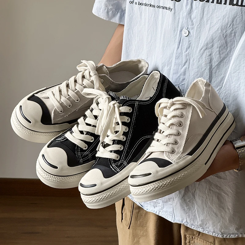 

Мужские прогулочные кеды в парном стиле на плоской подошве, разноцветные, на шнуровке, модные, на все сезоны, большие размеры