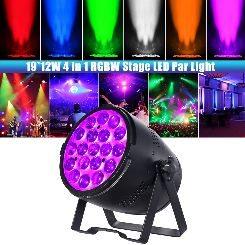 

LED Zoom Par Light 250W 4in1 RGBW Stage Strobe With Sound Activated DMX512 Control For DJ Disco Party Wedding Bar Stage Lighting