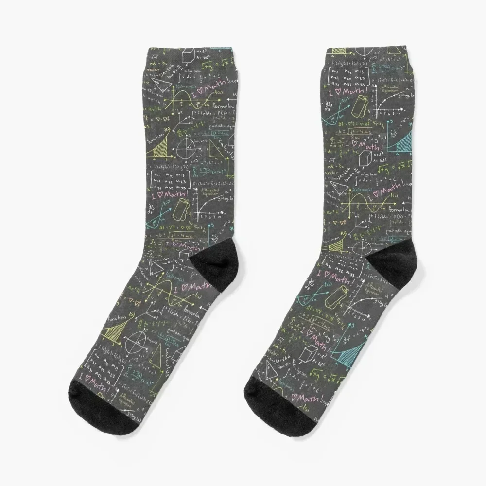 Math Lessons Socks summer loose Stockings floral Women's Socks Men's