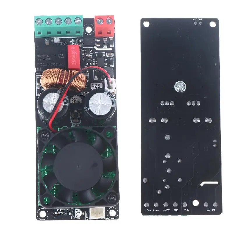 1Pcs Class D Audio Amp Board For Home Theater & Pro Audio IRS2092S HiFi 500W Mono Digital Power Amplifier
