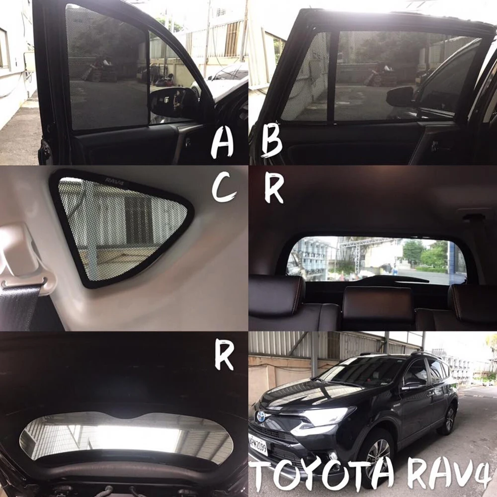 

Для Toyota RAV4 RAV 4 XA40 2013-2018 Магнитная задняя сторона автомобиля, солнцезащитный козырек на детское окно, переднее лобовое стекло, занавеска от солнца, козырек