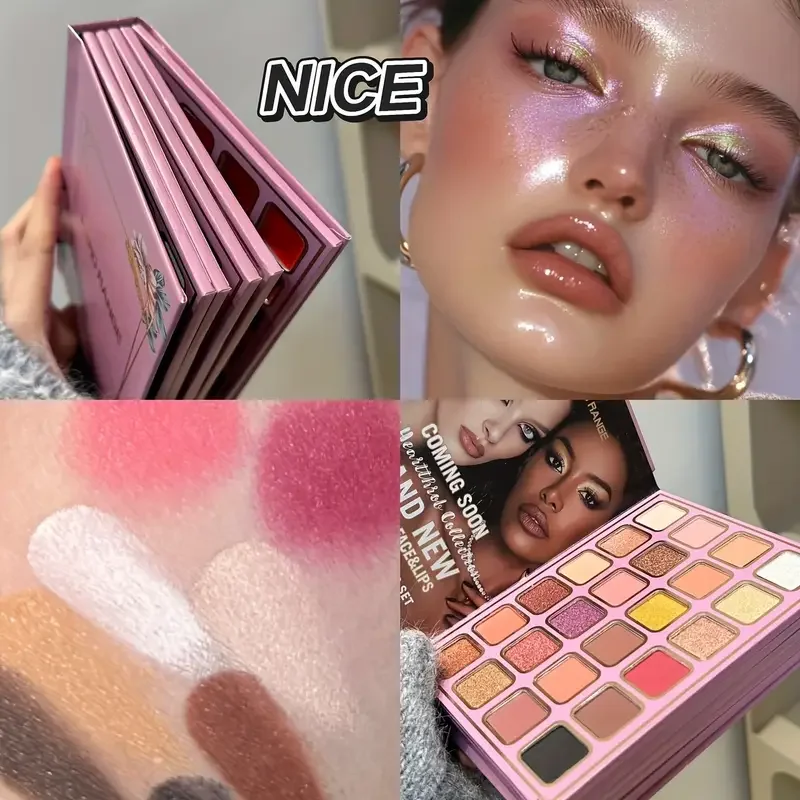 78 Colors Glitter Eyeshadow Palette Matte Waterproof Bookish Eyeshadow Palette Collection Blush All-in-One Multi-Color Makeup