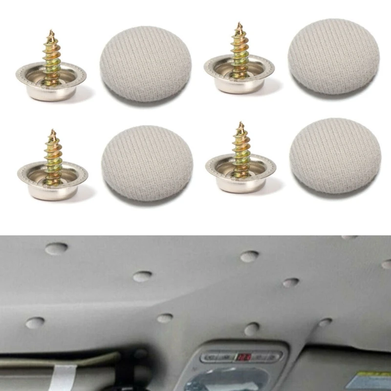 Universal Car Interior Roof Buckles Repair Kit Headliner Ceiling Fastener Caps Fixing Repair Button Auto Roof Snap Rivet