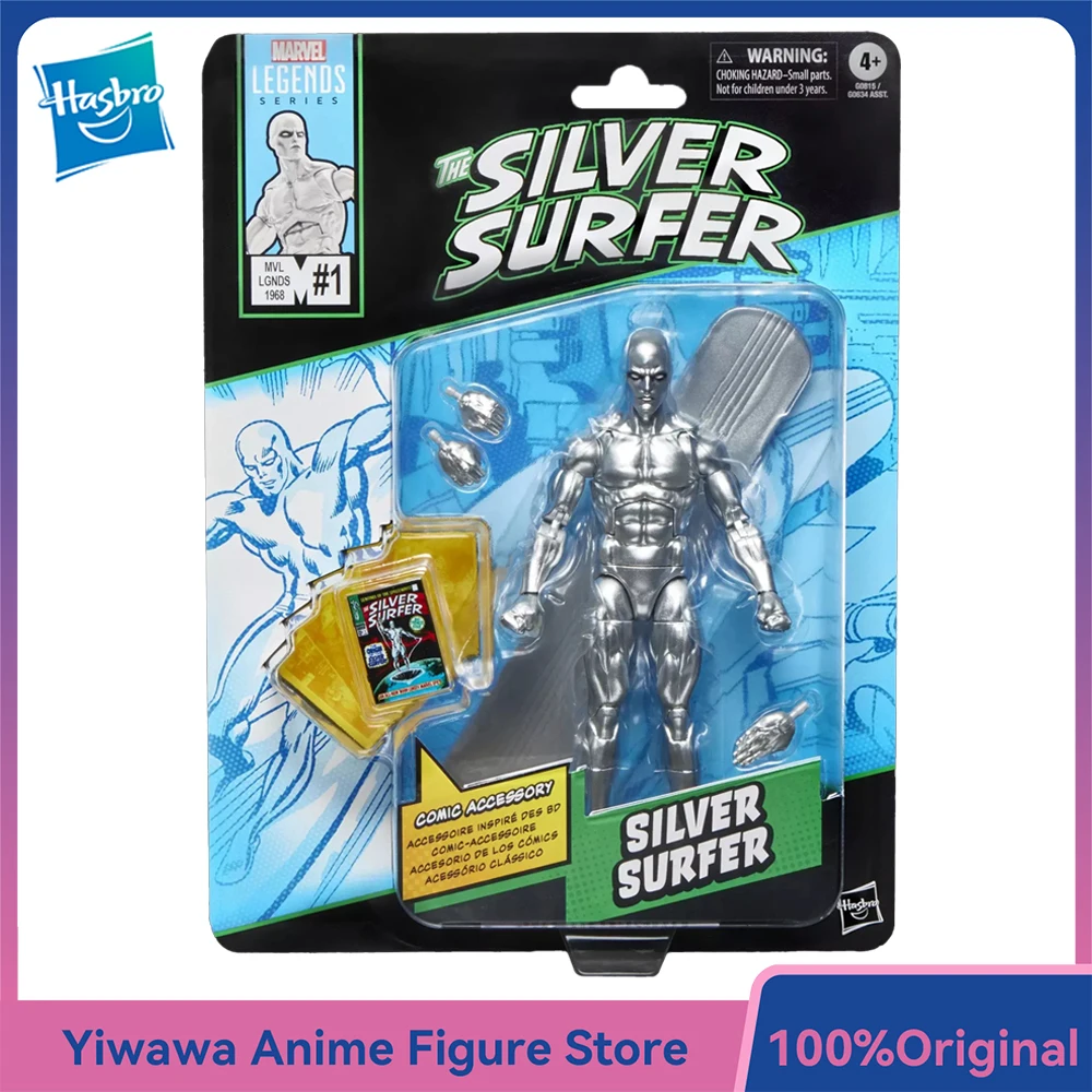 

Оригинальная новая серия Hasbro Marvel Legends, серебряный серфер, масштаб 6 дюймов, красивая коллекционная фигурка комиксов, модель, орнамент, игрушки