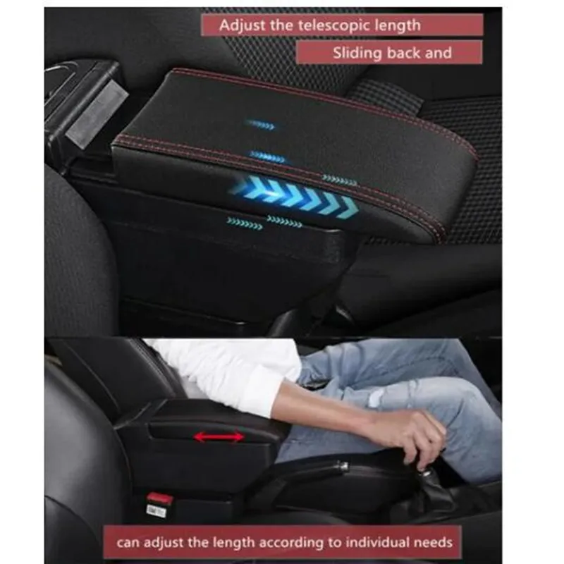 For Volkswagen UP Armrest Box For Skoda Citigo VW UP Seat Mii Car Armrest Console Storage Box Dedicated Retrofit Car Accessories