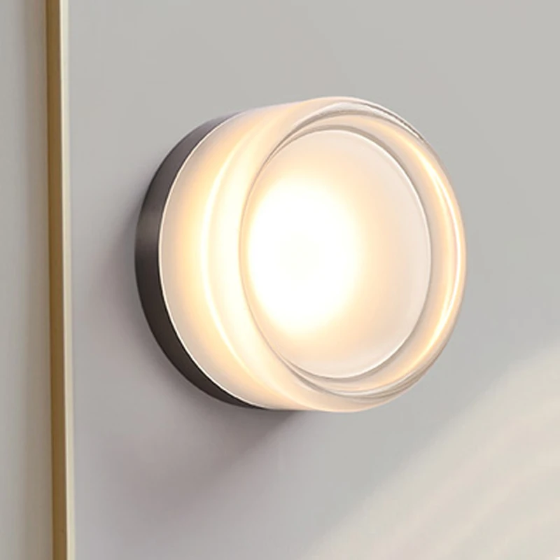 Imagem -05 - Nordic Led Luzes de Teto à Prova Impermeável Água Lâmpada Parede para Banheiro Varanda Quarto Entrada Iluminação Interior Lâmpada do Teto Vidro