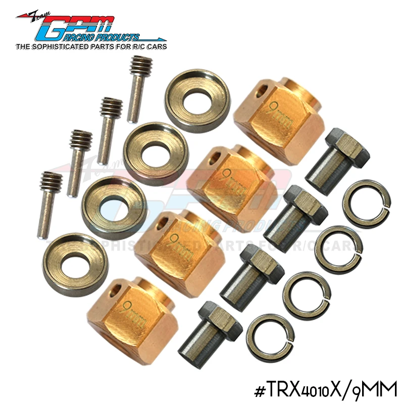 

GPM BRASS WHEEL HEX ADAPTERS 9MM -20PC SET For 1/10 TRX4 DEFENDER TRAIL CRAWLER-82056-4