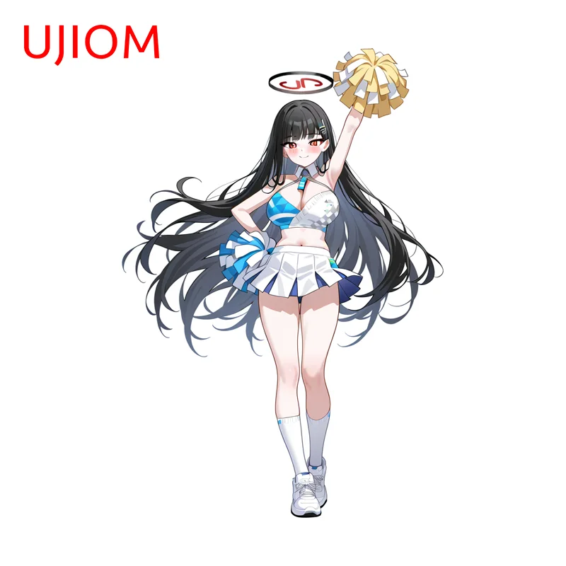 UJIOM Rikuhachima Aru Blue Archive Wall Sticker Premium Attractive Design Adhesive Decal Sunscreen Kitchen Cupboard Decor