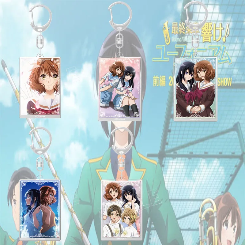 Sound! Euphonium: The Final Movie 6CM Creative Acrylic Keychain Cartoon Character Keyring Bag Hanging Charm Decor Gift Ornament