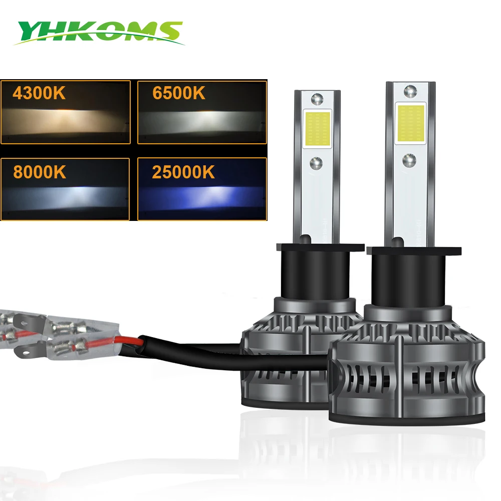 

Автомобильная противотуманная фара YHKOMS H4 H7 светодиодный H1 H8 H9 H11 4300K 6500K 8000K 25000K