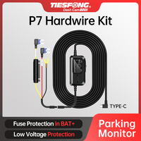 TIESFONG Dash Cam P7 Hardwire Kit TYPE-C 24/7 Parking Monitor For Dashcam Car DVR 12-24V Vehicles with Low Voltage Protection