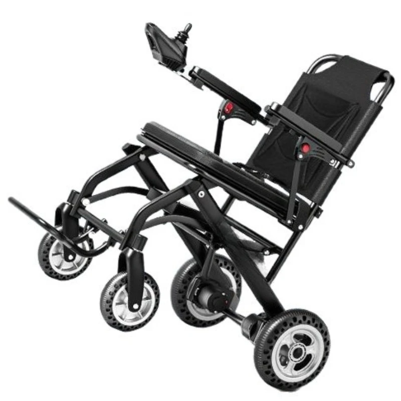 

Ultra-lightweight electric wheelchair folding for the elderly
