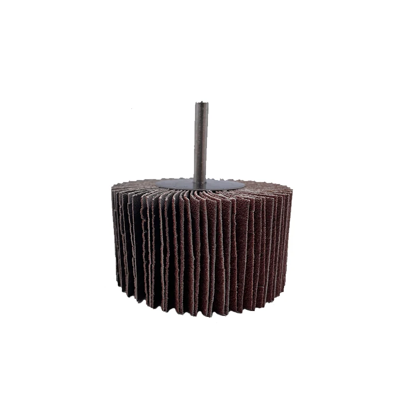 10Pcs Mounted Aluminum Oxide Flap Wheel Set, 1/4\