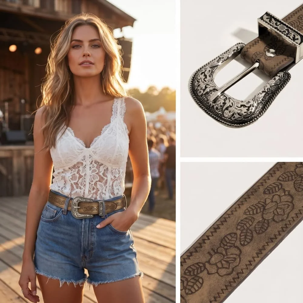 Vintage Brown Texture Special Printed Pin Buckle Belt for Women Men European American Streetwear Casual Daily Belt