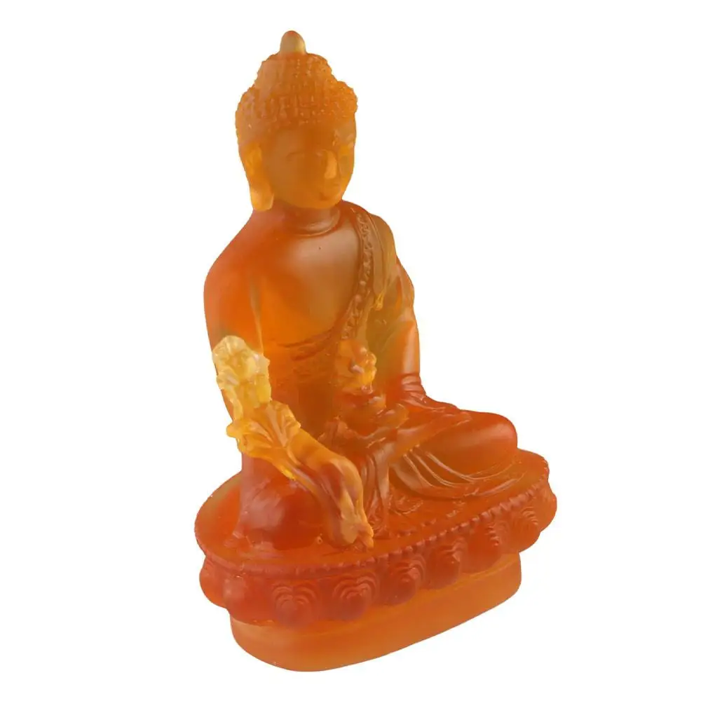 Thai-style Medicine Buddha Statue Zen Ornaments Resin Craft Resin Buddha Crafts Handmade Pharmacist Buddhist Sculpture Temple