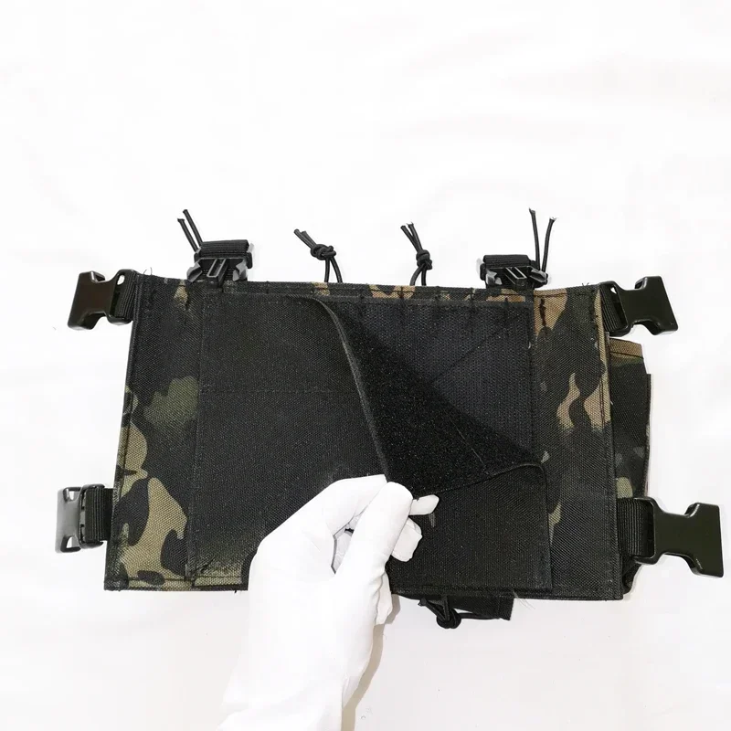 FG atacs Tactical Chest Rig Bag Molle Airsoft Vest with Magazine Pouch Holster Hunting Functional Two Way Walkie Talkie Holder