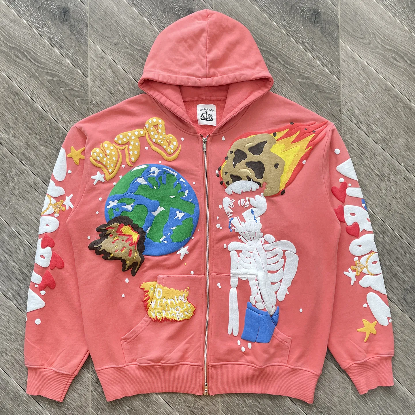 VERTABRAE Cosmic Zip Up Hoodie