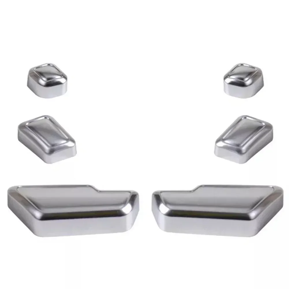 6X Car Front Seat Button Adjustment Switch Button Stickers For ML B C CLA CLS E GLK GL Class W166 W246 W204 W117 W218 W212