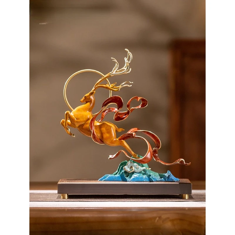 

X Dunhuang Academy of Fine Arts Luwang Jinhong Living Room Deer Decoration Hallway Study Decorative Gifts