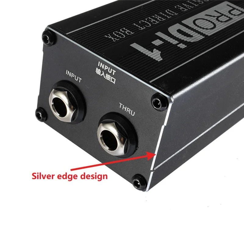 

-A90P Single Channel Passive DI-Box With XLR TRS Interfaces Direct Injection Audio Box Balanced & Unbalance Signal Converter, Du