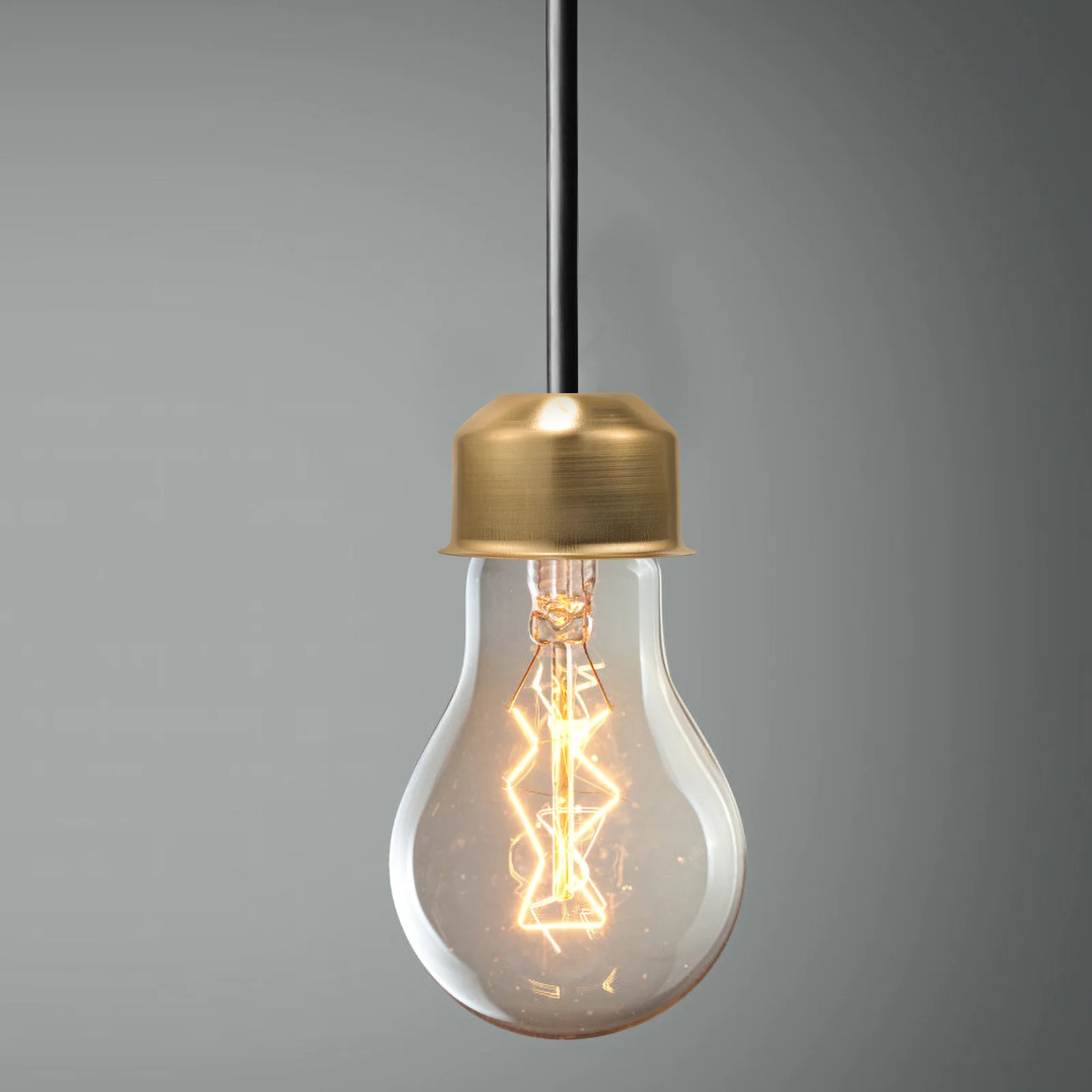 

1pcs E27 Lamp Base Cup Holder Cover Semi-Enclosed Design For Table Wall Ceiling Lamp Diy Modern Finial Decoration