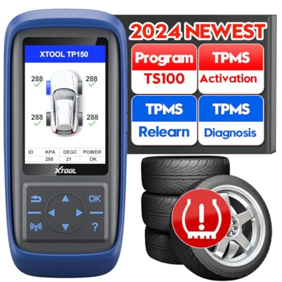 

XTOOL TP150 TPMS Programming Tool 2026 for Vehicle Tire Pressure Monitoring System Activate/Relearn All Known Sensors Program T