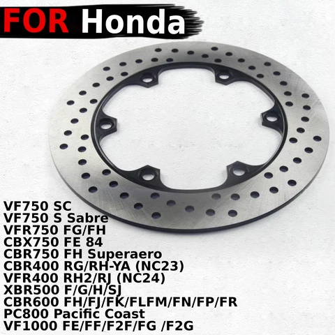 Передние тормозные диски мотоцикла, роторы для Honda VF750 SC CBX750 FE PC800 Pacific Coast VF1000 FE/FF/F2F/FG/F2G