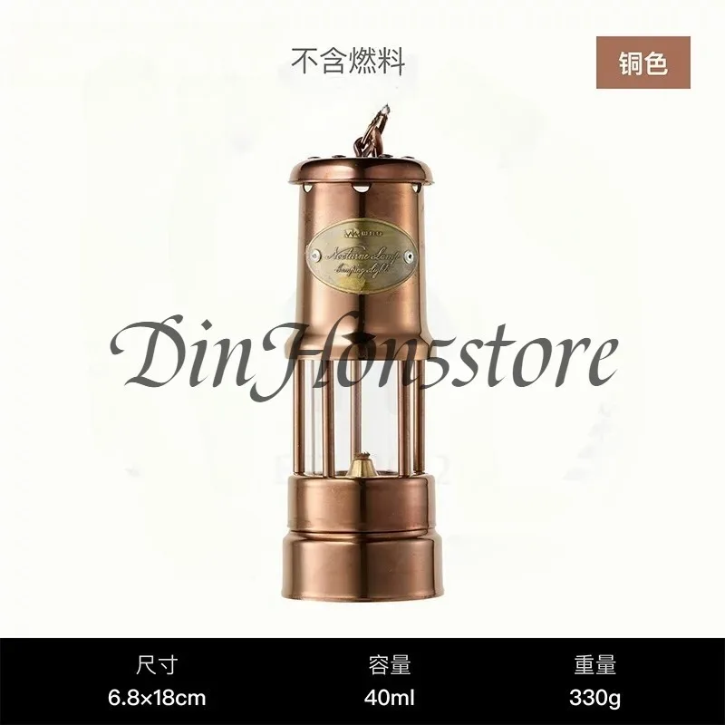 suitable for WAQ miner's lamp portable horse lamp outdoor tent camp light ambient light British retro camping candlelight