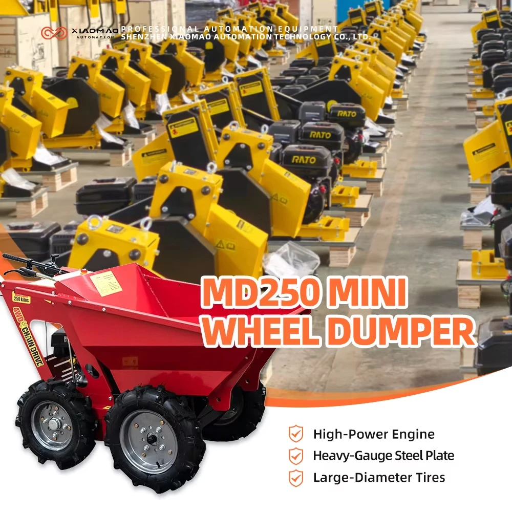 

.Factory 250cc Engine Mini Wheeled Loader Hand-Operated Dump Truck and Small Loader Export Type with 1-Year Warranty