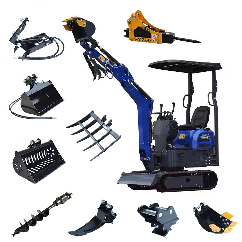 

1Ton Mini Excavator customized Crawler Suitable For Various Scenarios Crawler Mini Excavator Discounted Price