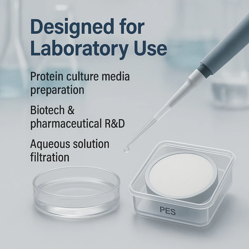 0.02um 0.03um نانو الصف PES غشاء الترشيح الفائق استخدام المختبر لثقافة البروتين وسائل الإعلام عينة إعداد غرف الأبحاث