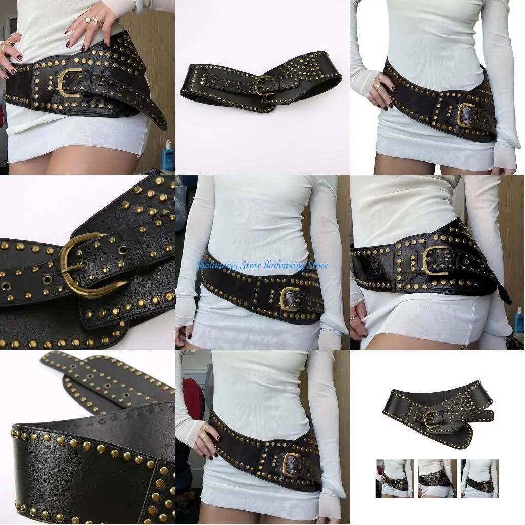 

573B Поясной ремень с пряжкой необычного дизайна, регулируемый пояс в стиле панк для мужских джинсов