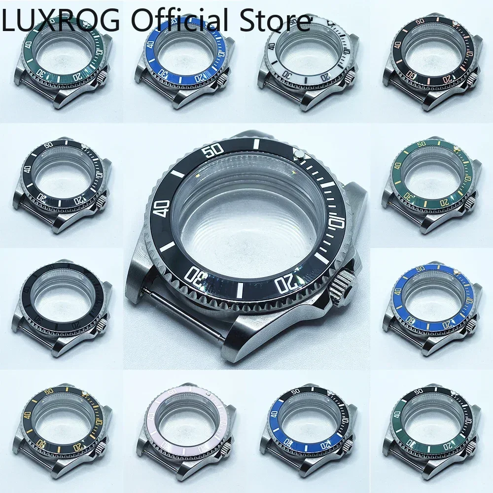 حافظة NH35 متينة مع زجاج شفاف لساعة SUB GMT Mod - حافظة ساعة 40 ملم متوافقة مع NH3، NH35، NH36، NH73، NH38، NH