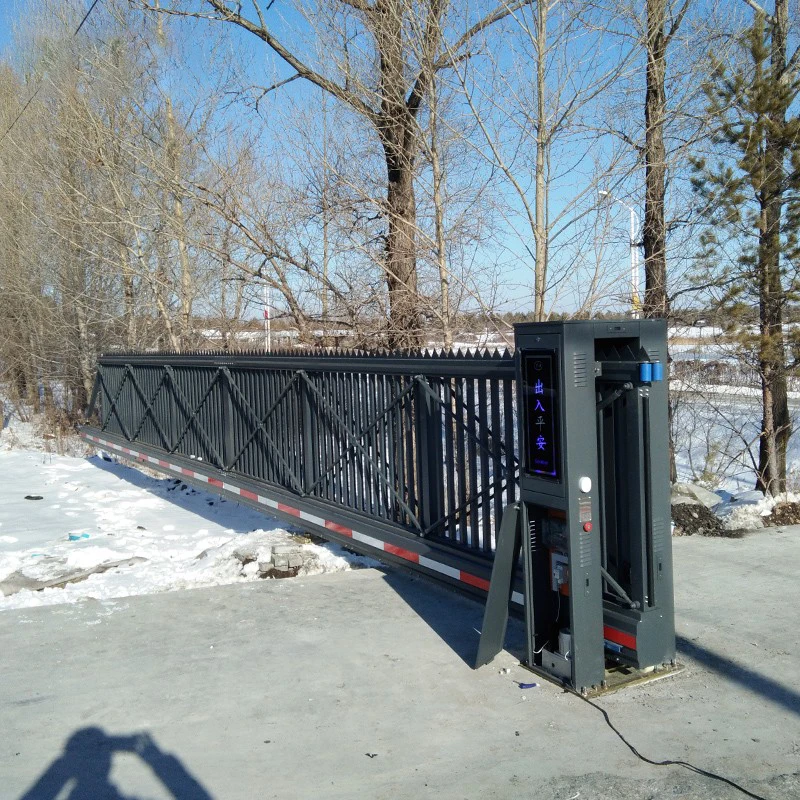 

Electric Pedestrian Automatic Cantilever Sliding Driveway Gate Swing Open Style Made Of Durable Aluminum Alloy-for Hotels