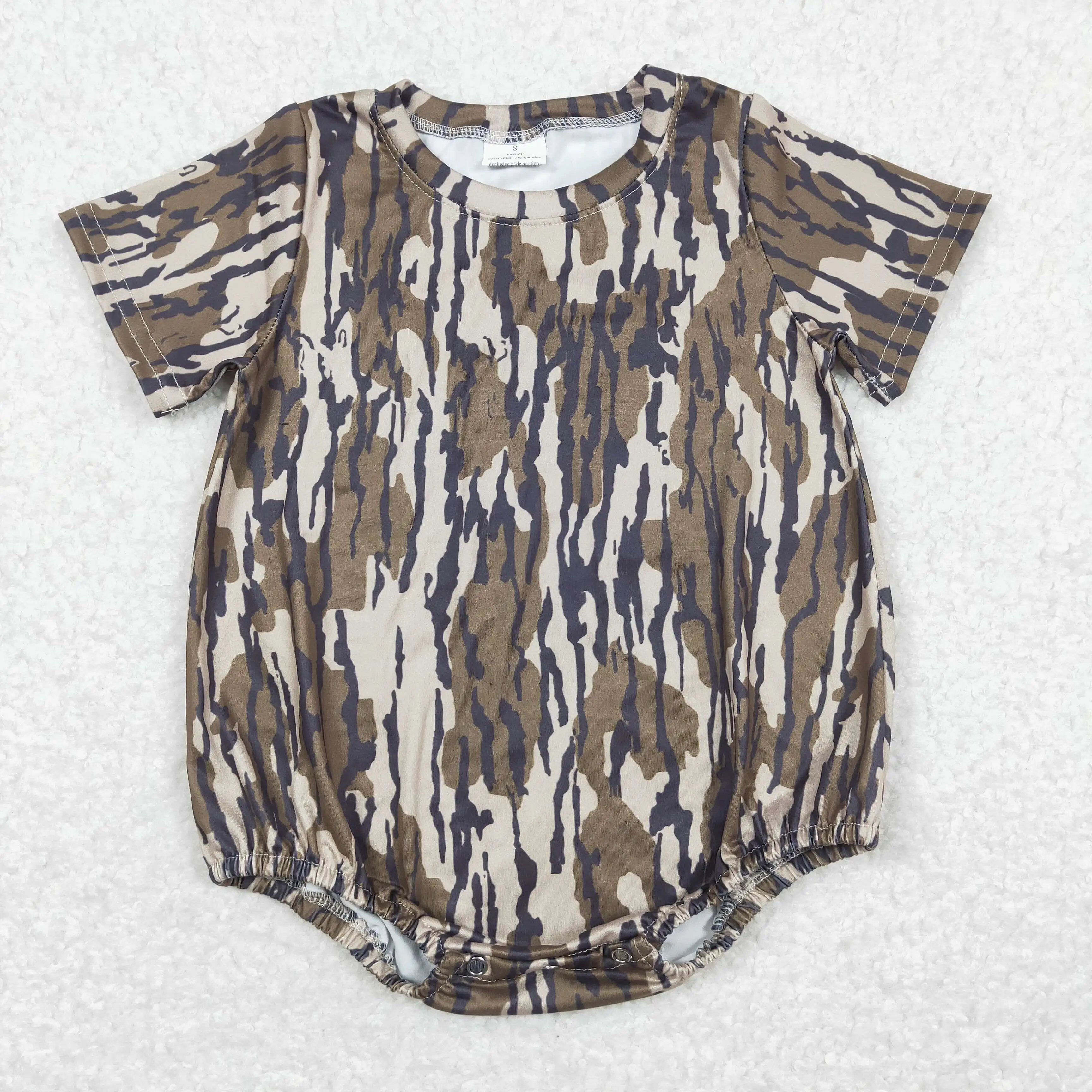 

SR1253 Boys Summer Toddler Clothes Short Sleeve Camouflage Print Kids Boutique Clothes