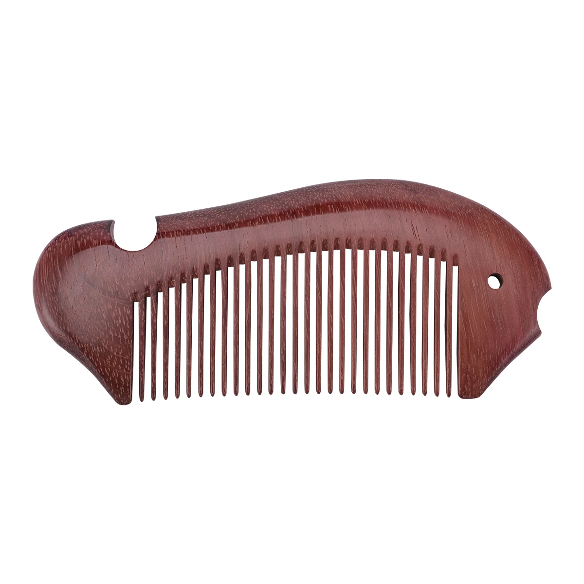 

Массажная расческа из натурального сандалового дерева, массажер для кожи головы, антистатическая деревянная расческа для дома, путешествий, креативная расческа из рыбы, дерева, стимуляция