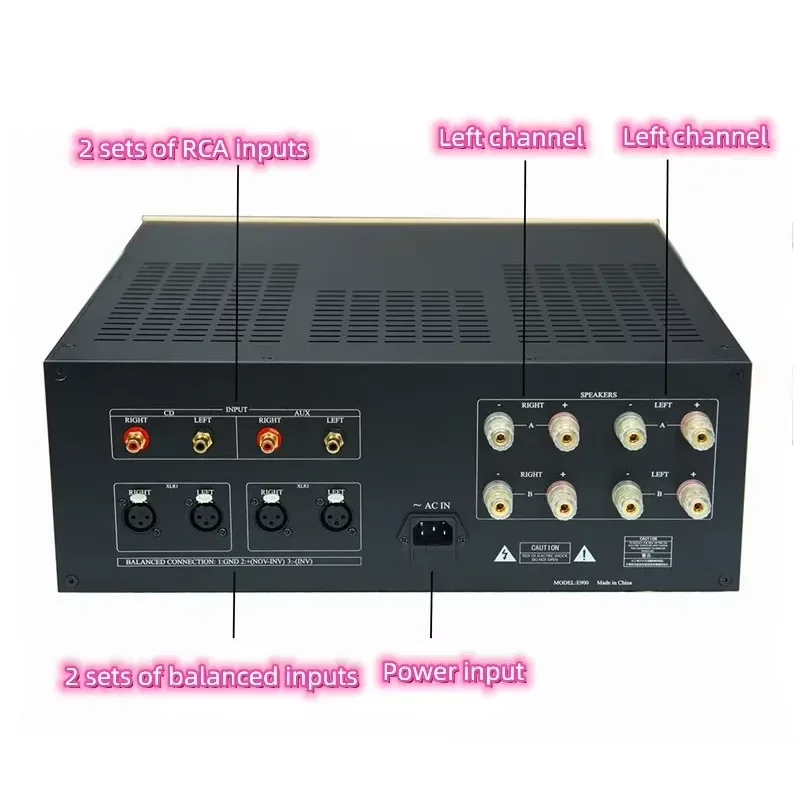 Precision Integrated HiFi IRF240 IRF9240 Field Effect ทรานซิสเตอร์ 300W * 2 สเตอริโอ Home Audio เครื่องขยายเสียงด้วยรีโมทคอนโทรล VU Meter