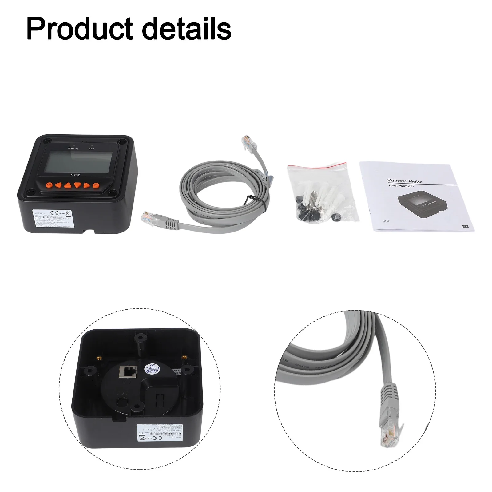 

EPSOLAR Bluetooth и WIFI Box Приложение для мобильного телефона EPEVERs Солнечный контроллер Связь Использование EBox-BLE-01 MT50 Дистанционный счетчик USB