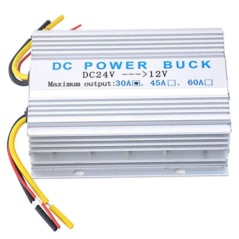 2X DC-DC Step Down Voltage Converter Power Supply Buck Regulator 24V to 12V 30A Volt Reducer Transformer for Car Stereo