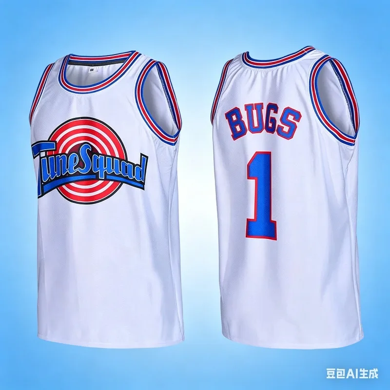 Summer New Hot Retro # 1 Basketball Jersey Kids Adult Oversized Breathable Speed Drying Sports Tank Top ﻿