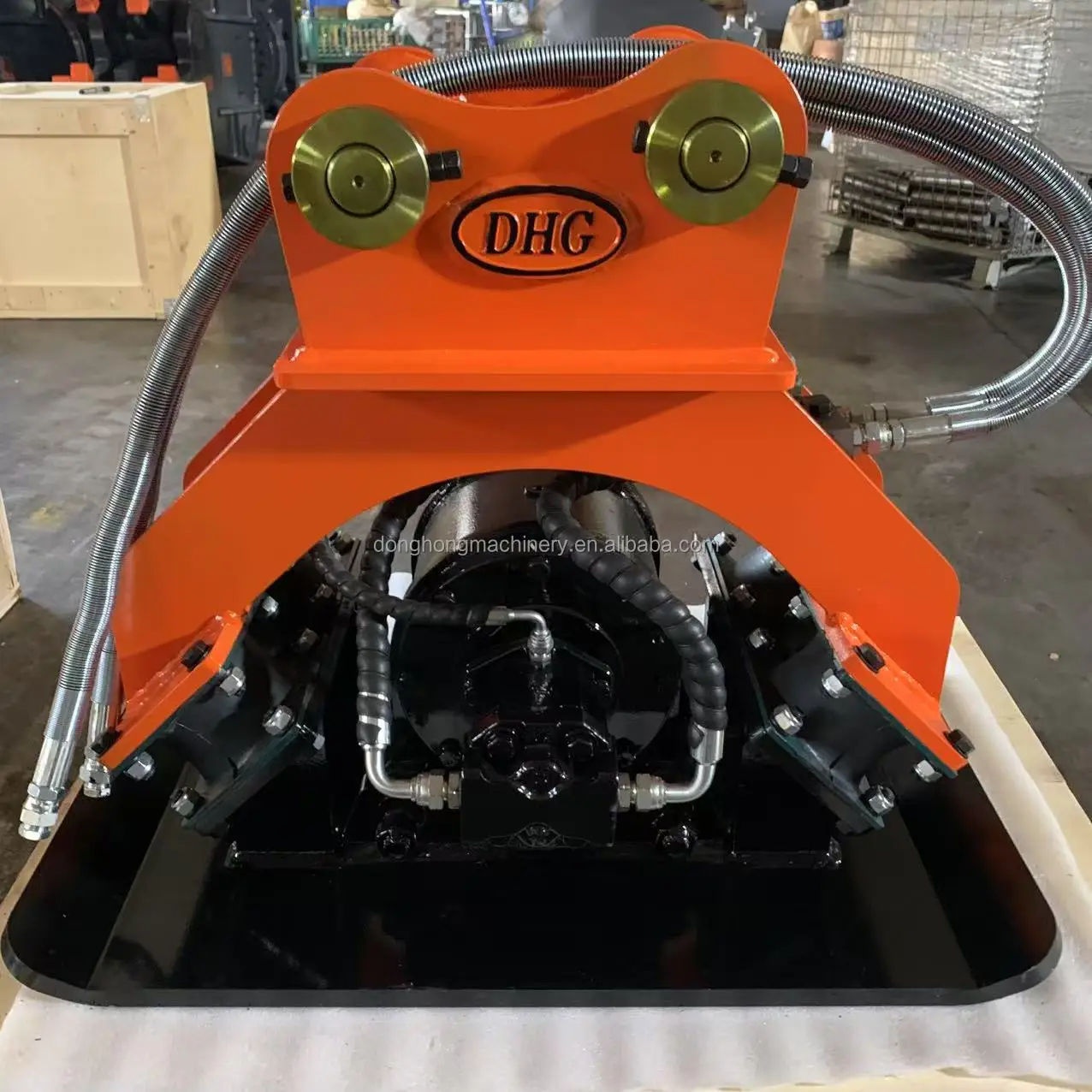 

Heavy Duty Mini Excavator Plate Compactor Attachment For Landscaping Trench Backfill With Quick Coupler