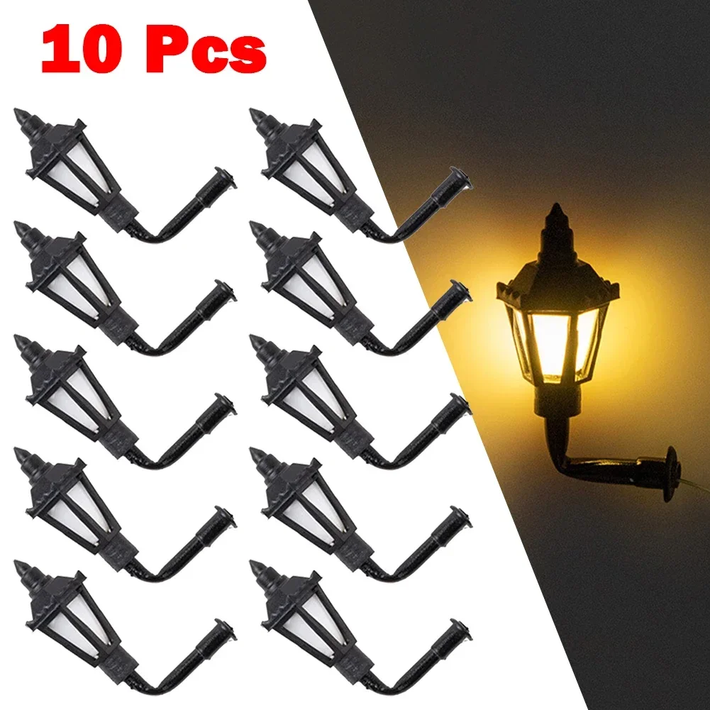 LED Model Light Lamp Layout Model N Scale Outdoor Railway Street Light White/Warm White 10Pcs 2.4cm 100% Brand New